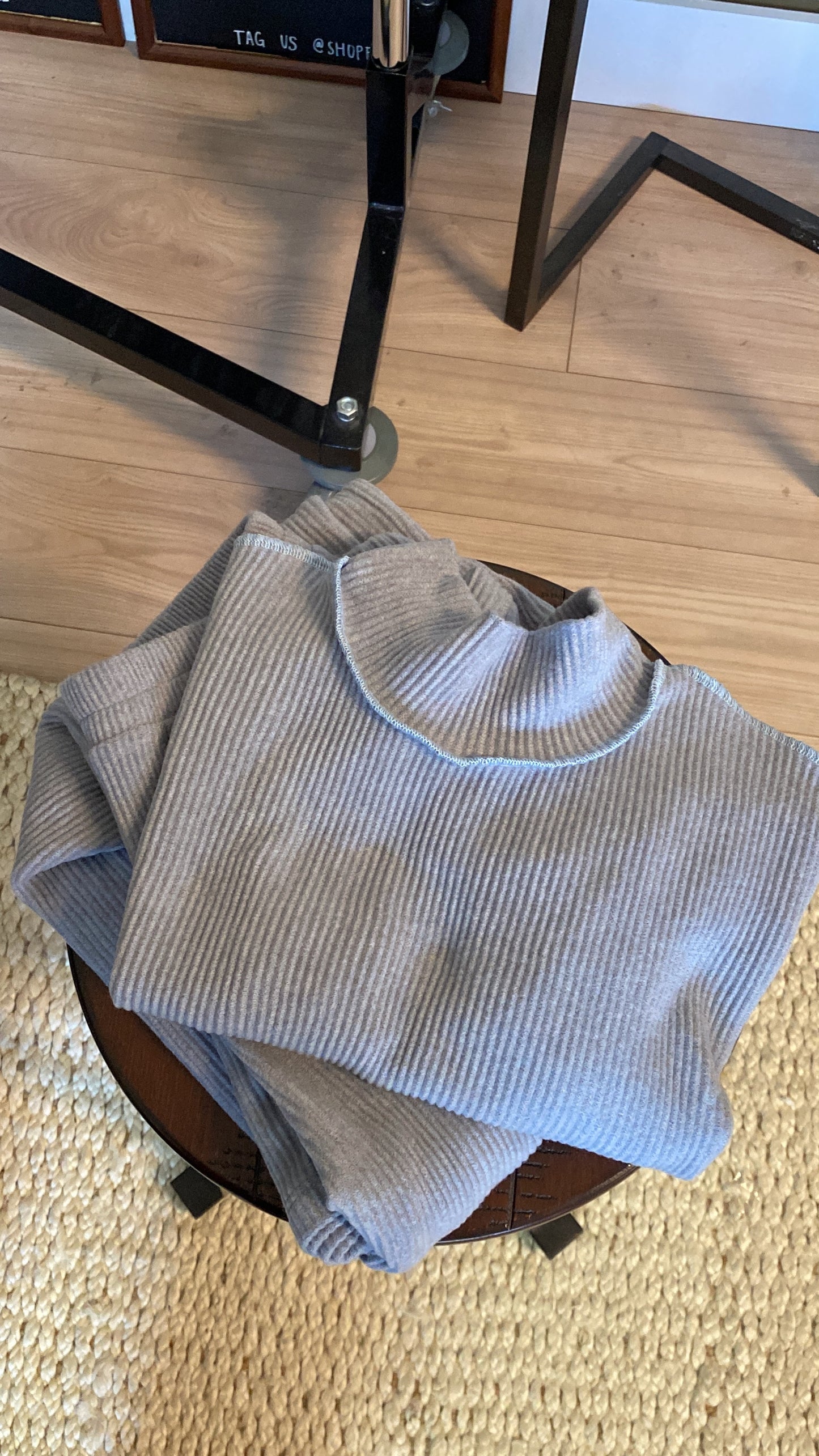 Winnie Pleated Turtleneck