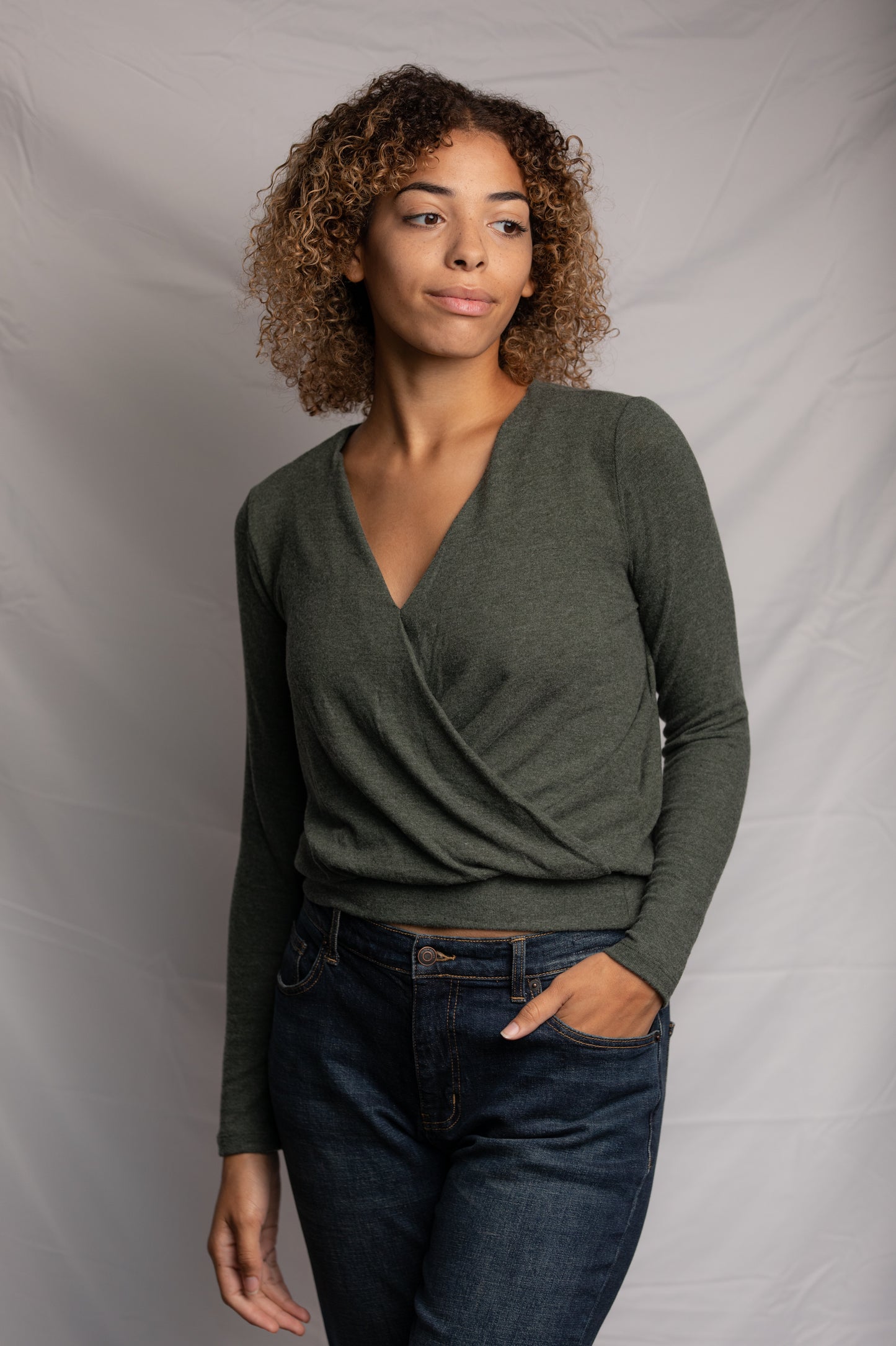 Claudine Surplice Top