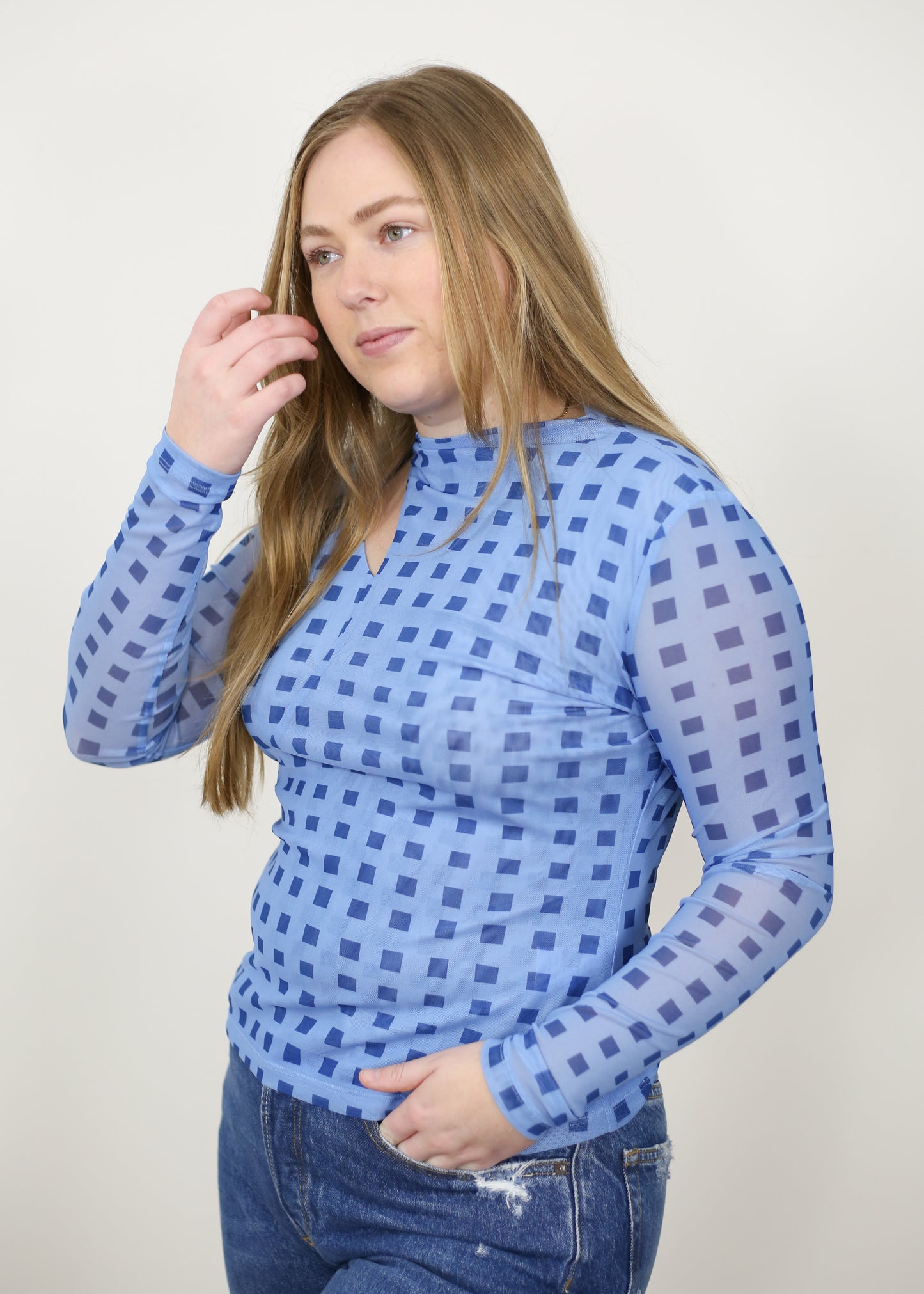 Abilene Mesh Top