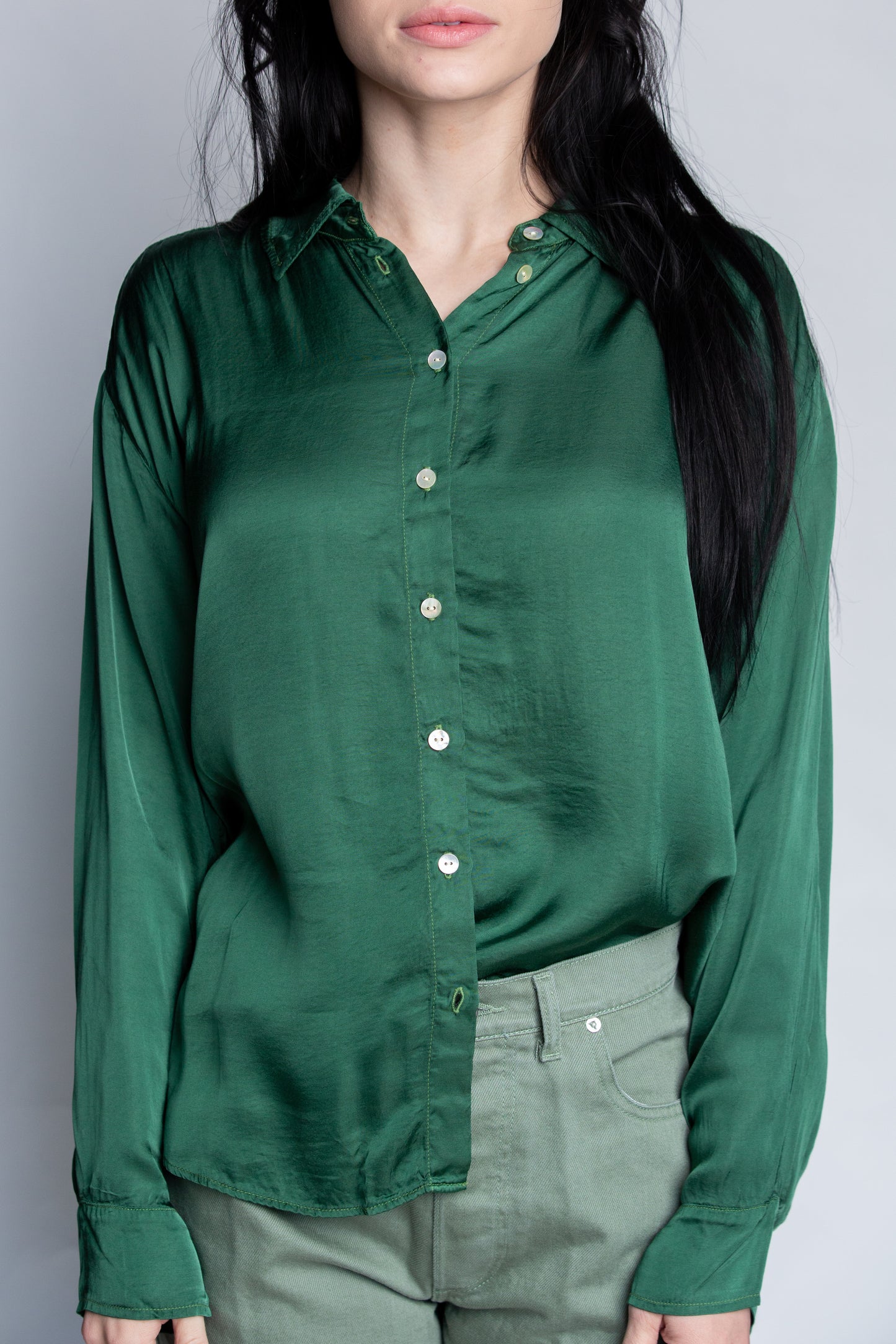 Silky Button Down