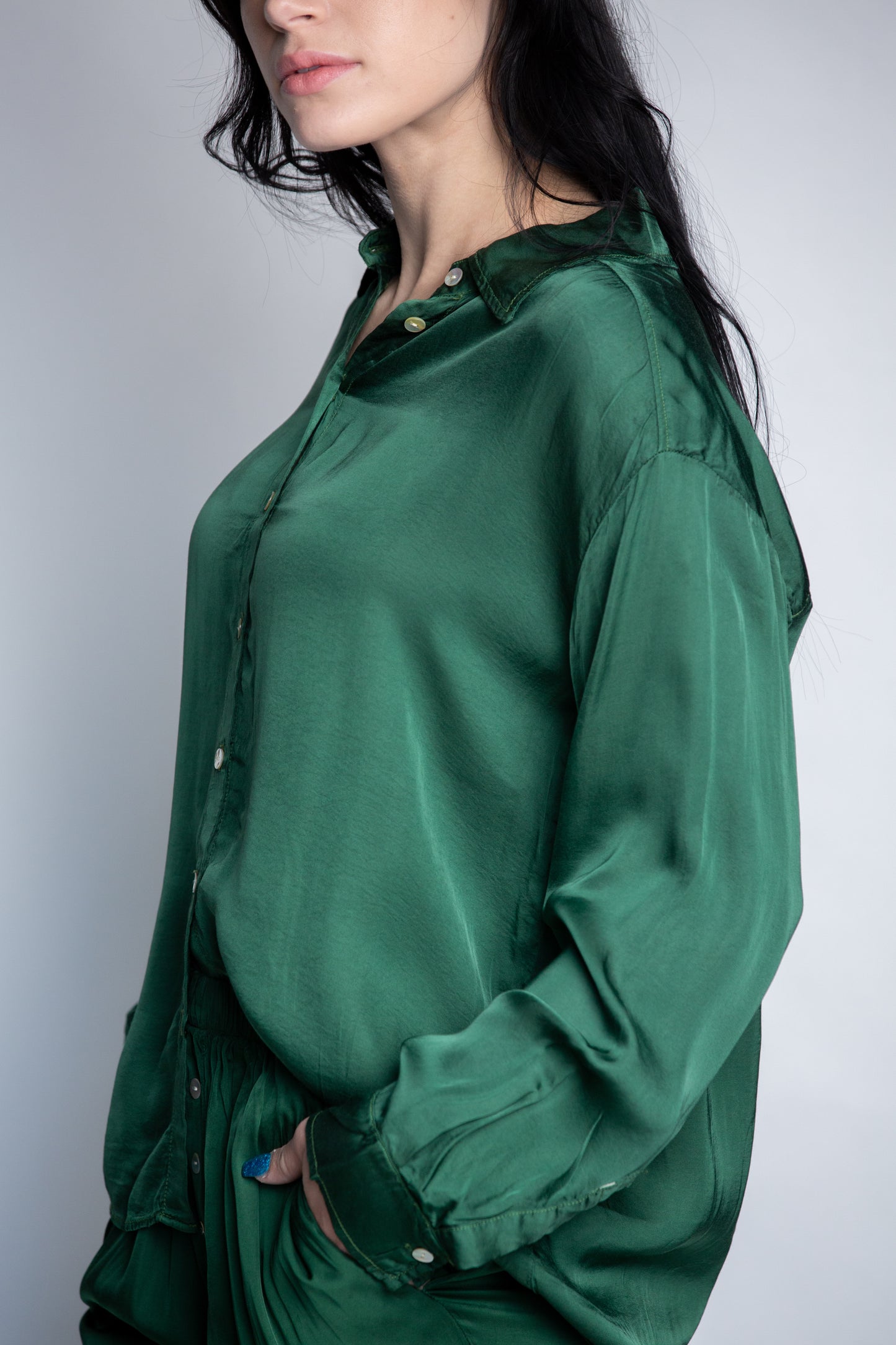 Silky Button Down