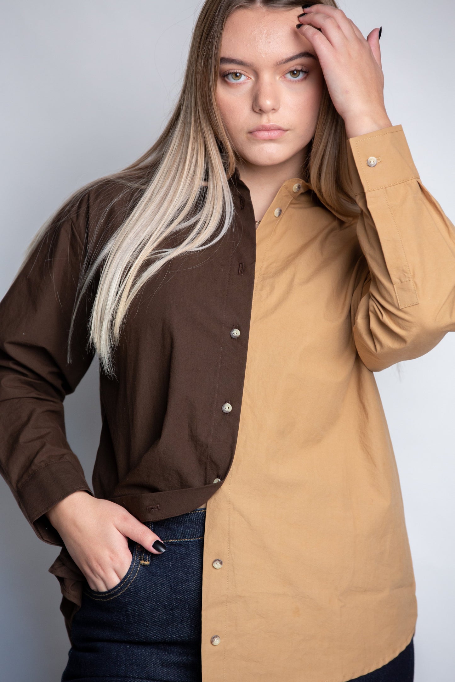 Duo Pop Button Down