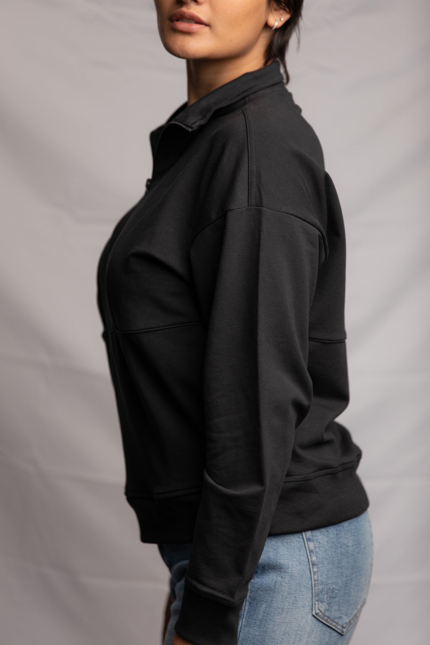 Terry Half Zip Pullover