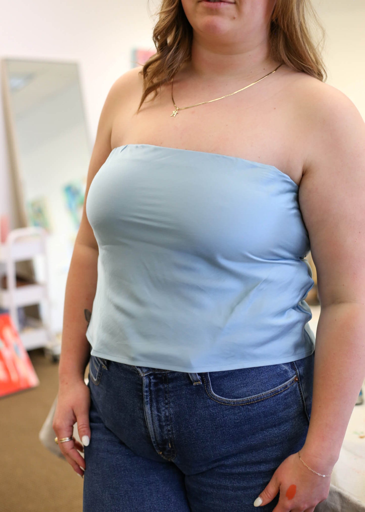 Silky Tube Top