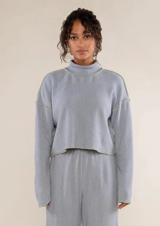 Winnie Pleated Turtleneck