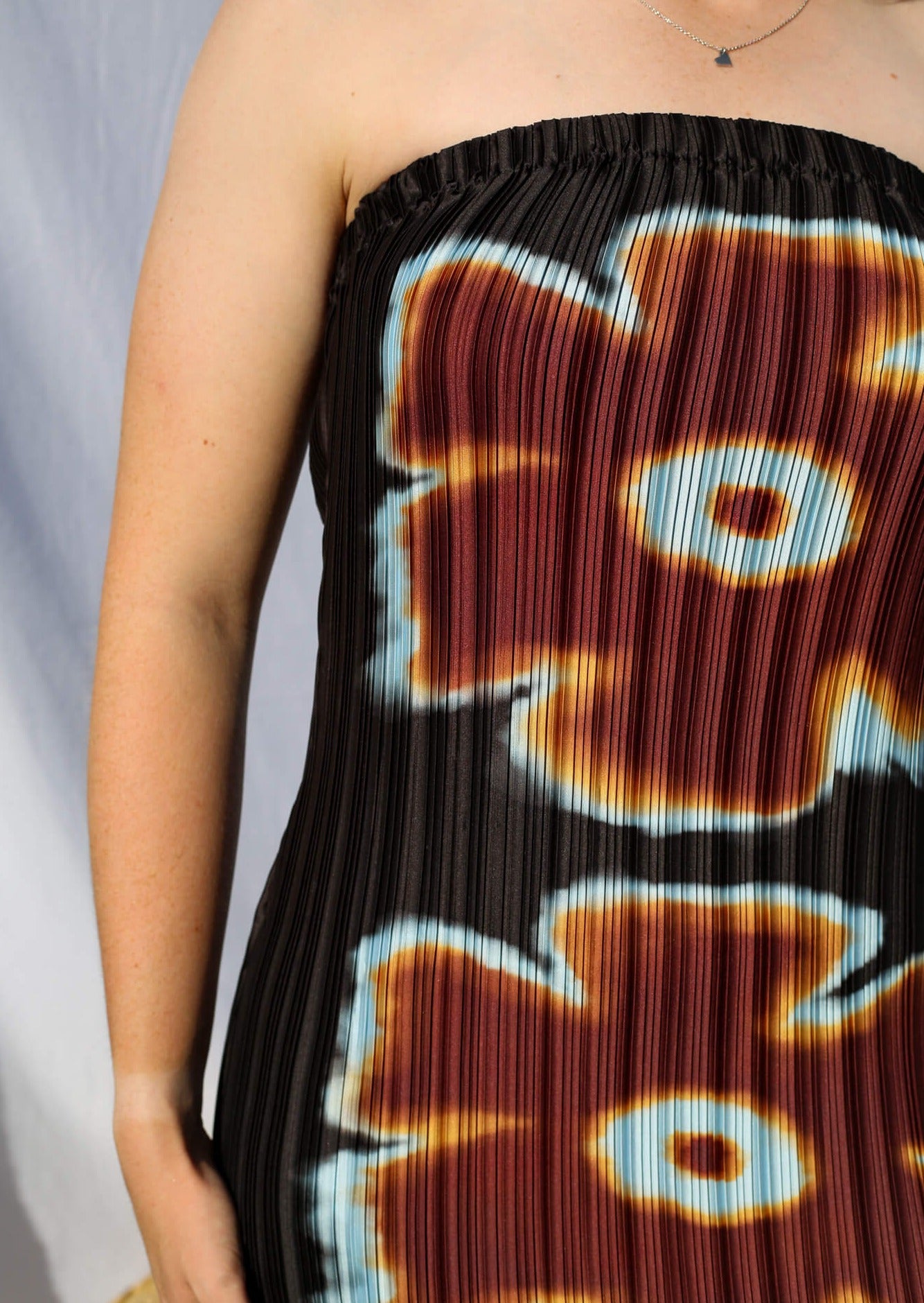 Box Pleat Tube Dress