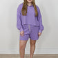 Organic Cotton Waffle Rib Shorts