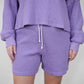 Organic Cotton Waffle Rib Shorts