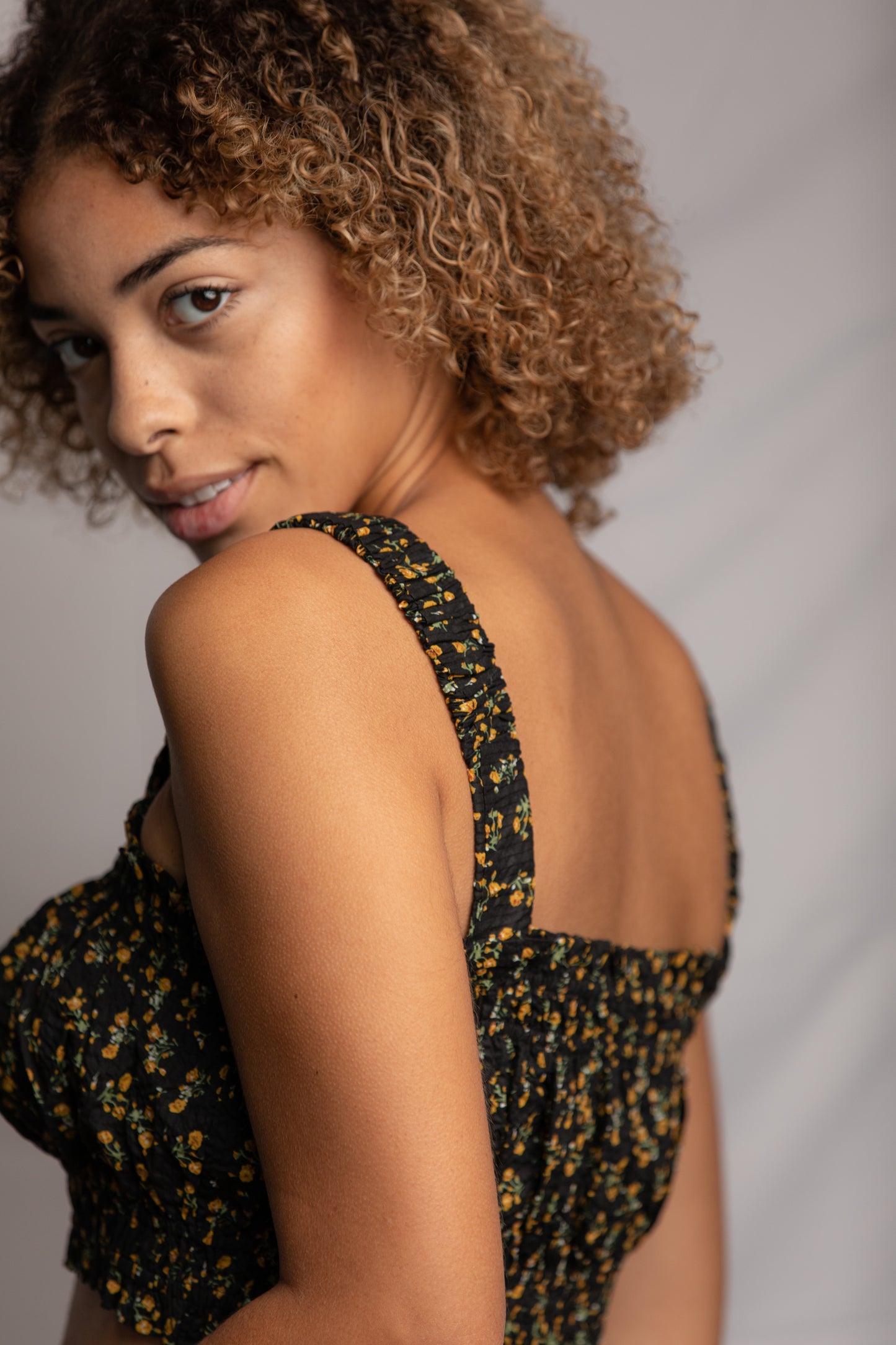 Ditsy Crop Top