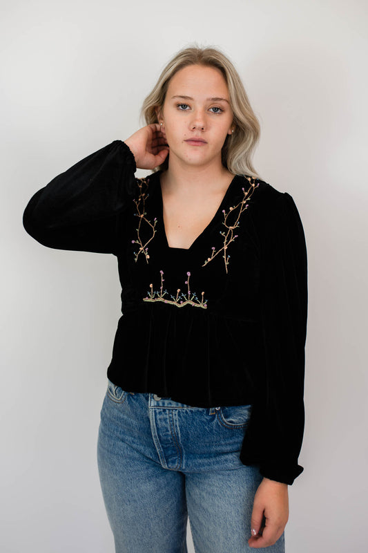 Sol Velvet Blouse