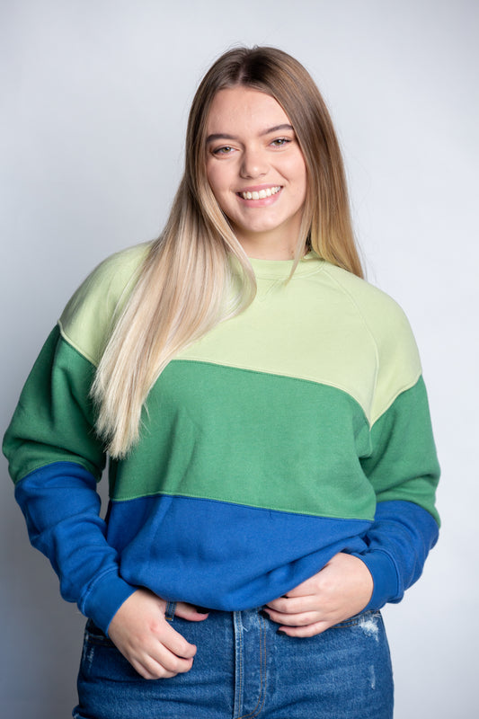Vintage Fleece Tri-Color Sweatshirt