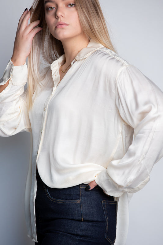 Silky Button Down