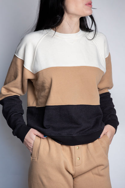 Vintage Fleece Tri-Color Sweatshirt