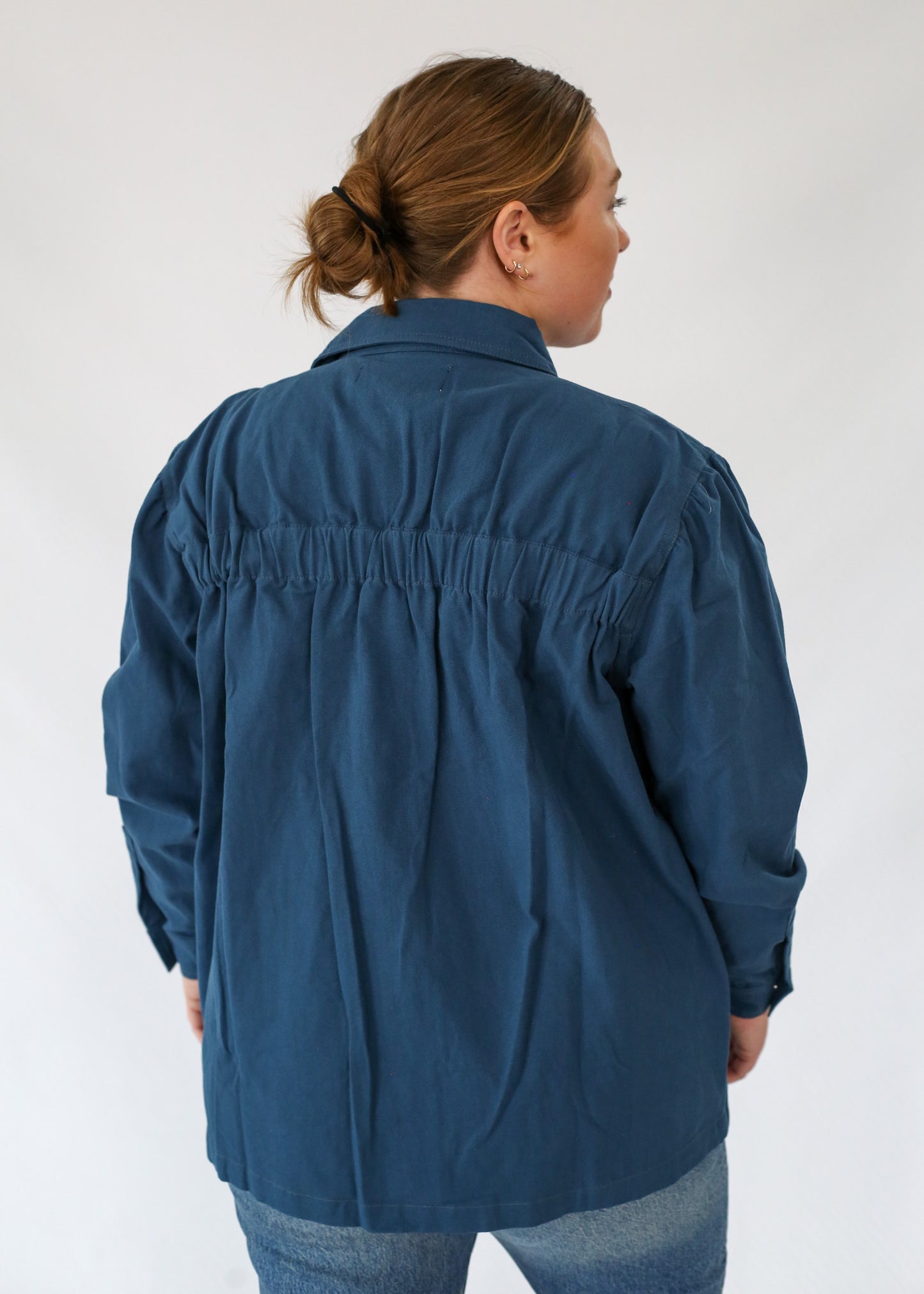 Puff Sleeve Chore Coat