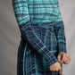 Evelyn Long Sleeve Wavy Dress
