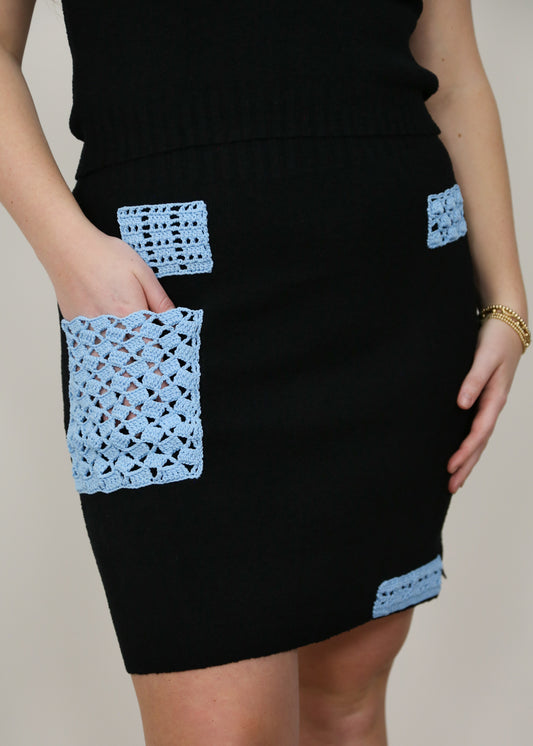 Dan Loop Yarn Mini Skirt