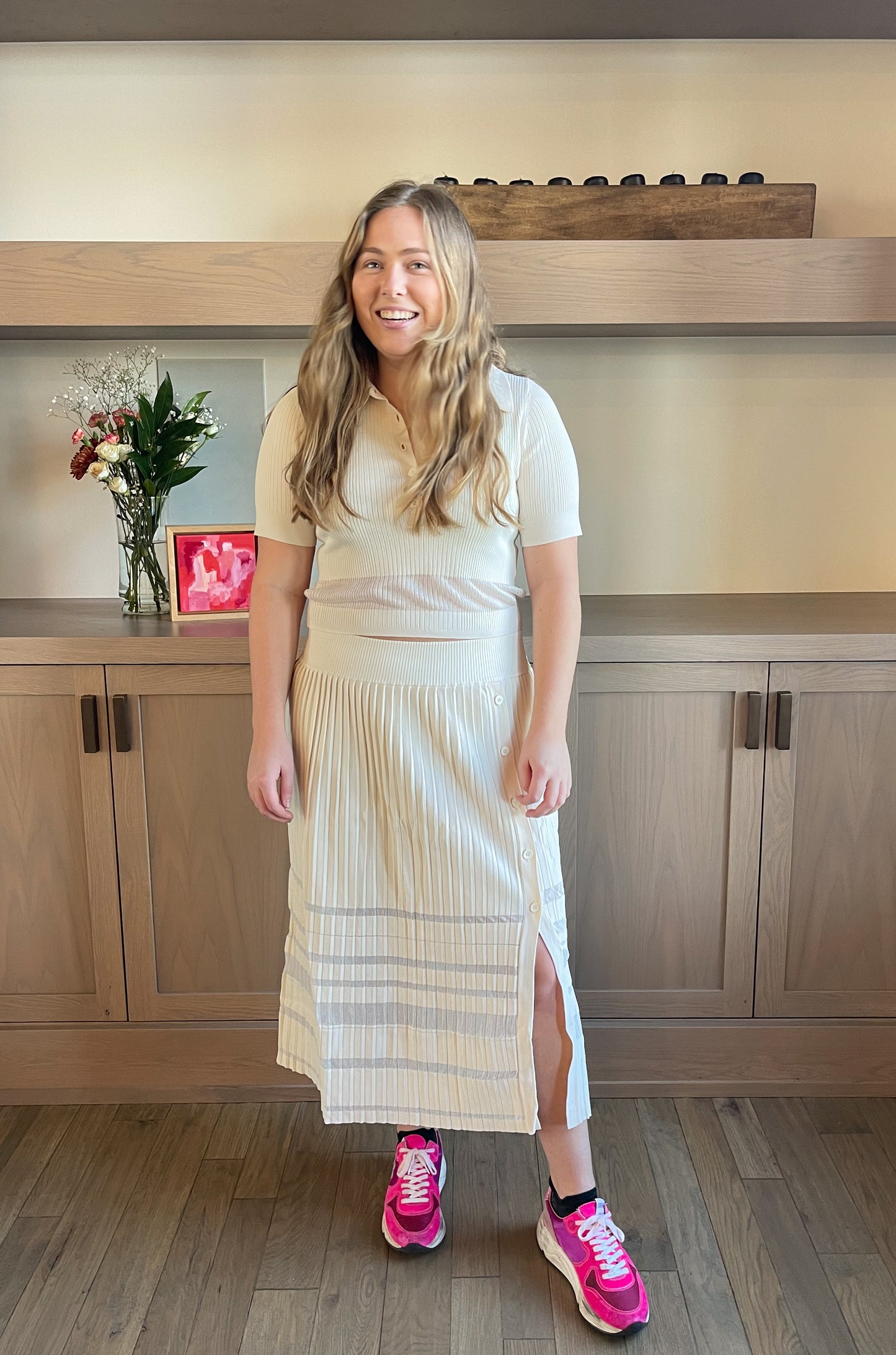 Howdy UV Reactive Pleated Skirt